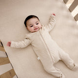 Fitted Cot Sheet - Oat Little Pod