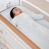 Fitted Bassinet Sheet - Dusk Blue Stripe