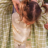 Knit Crochet Daisy Cardigan - Vanilla