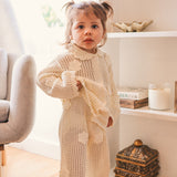 Knit Crochet Daisy Cardigan - Vanilla