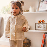 Knit Crochet Daisy Cardigan - Vanilla