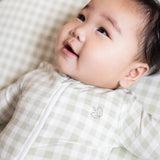Warm Zippee Baby Romper 0.5 TOG - Gumleaf Gingham