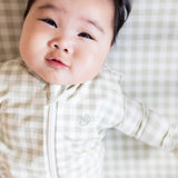 Fitted Cot Sheet - Gumleaf Gingham