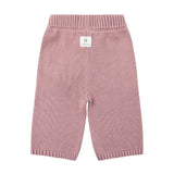 Embroidered Knit Flare Pant - Wood Rose