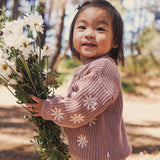 Embroidered Knit Jumper - Wood Rose