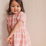 Shirred Dress - Check