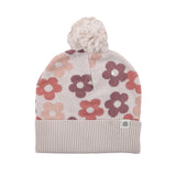 Jacquard Knit Beanie - Blooming