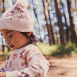 Jacquard Knit Beanie - Blooming
