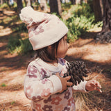 Jacquard Knit Beanie - Blooming