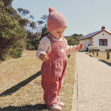 Chunky Rib Knit Beanie - Cameo