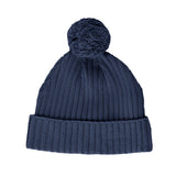 Chunky Rib Knit Beanie - Navy