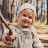 Chunky Rib Knit Beanie - Oatmeal