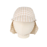Sunny Hat - Neutral Gingham