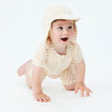 Sunny Hat - Neutral Gingham