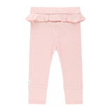 Frill Rib Legging - Pink Clay