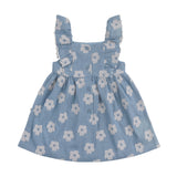 Floral Print Chambray Dress - Chambray