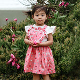 Miffy Heart Pinafore - Strawberry