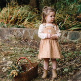 Denim Pinafore - Pink Denim