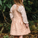 Denim Pinafore - Pink Denim