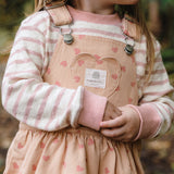 Denim Pinafore - Pink Denim