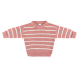 Chunky Rib Knit Jumper - Cameo Stripe