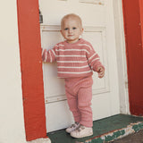 Chunky Rib Knit Jumper - Cameo Stripe