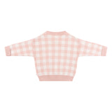 Jacquard Knit Jumper - Pearl Gingham