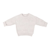 Rainbow Decorative Knit Jumper - Oatmeal Rainbow