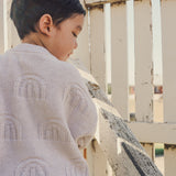 Rainbow Decorative Knit Jumper - Oatmeal Rainbow