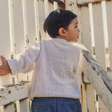 Rainbow Decorative Knit Jumper - Oatmeal Rainbow