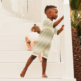 Slouchy Rib Knit Romper - Forest Sage