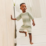 Slouchy Rib Knit Romper - Forest Sage