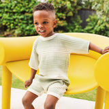 Slouchy Rib Knit Romper - Forest Sage