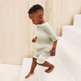 Slouchy Rib Knit Romper - Forest Sage