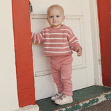 Chunky Rib Knit Pant - Cameo