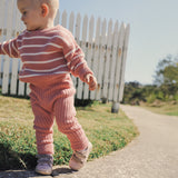 Chunky Rib Knit Pant - Cameo