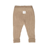 Chunky Rib Knit Pant - Caramel Marle