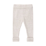 Chunky Rib Knit Pant - Oatmeal