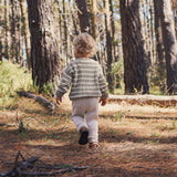 Chunky Rib Knit Pant - Oatmeal