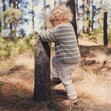 Chunky Rib Knit Pant - Oatmeal