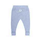 Organic Chunky Rib Knit Pant - Sky Blue