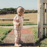 Jacquard Knit Pant - Pearl Gingham