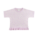 Jacquard Knit Frill Tee - Frangipani