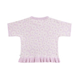 Jacquard Knit Frill Tee - Frangipani