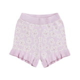 Jacquard Knit Frill Short - Frangipani