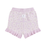 Jacquard Knit Frill Short - Frangipani
