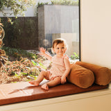 Jacquard Knit Frill Romper - Hibiscus