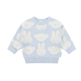 Miffy Jacquard Knit Jumper - Baby Blue