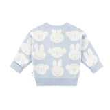 Miffy Jacquard Knit Jumper - Baby Blue