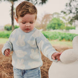 Miffy Jacquard Knit Jumper - Baby Blue